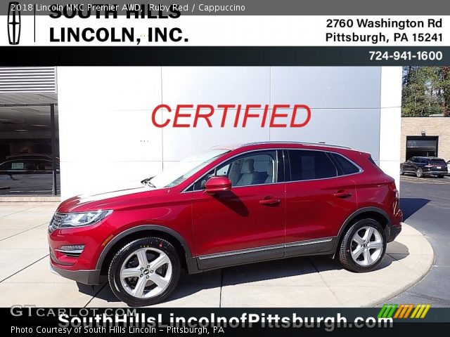 2018 Lincoln MKC Premier AWD in Ruby Red
