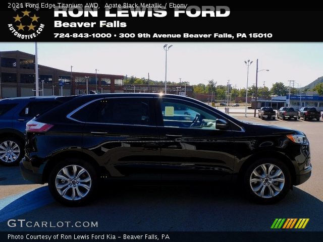 2021 Ford Edge Titanium AWD in Agate Black Metallic