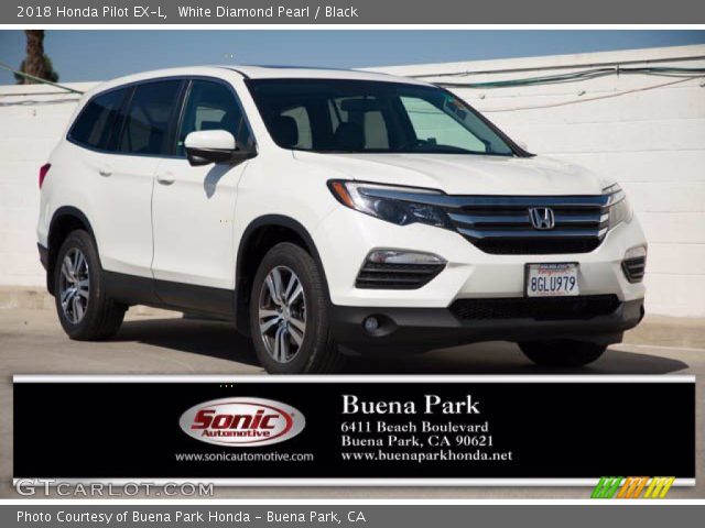 2018 Honda Pilot EX-L in White Diamond Pearl
