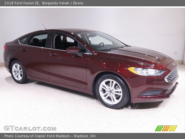 2018 Ford Fusion SE in Burgundy Velvet