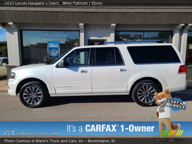 2017 Lincoln Navigator L Select in White Platinum