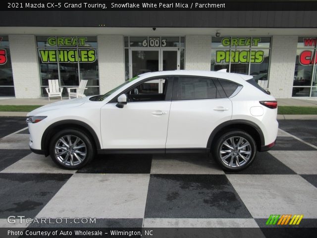 2021 Mazda CX-5 Grand Touring in Snowflake White Pearl Mica