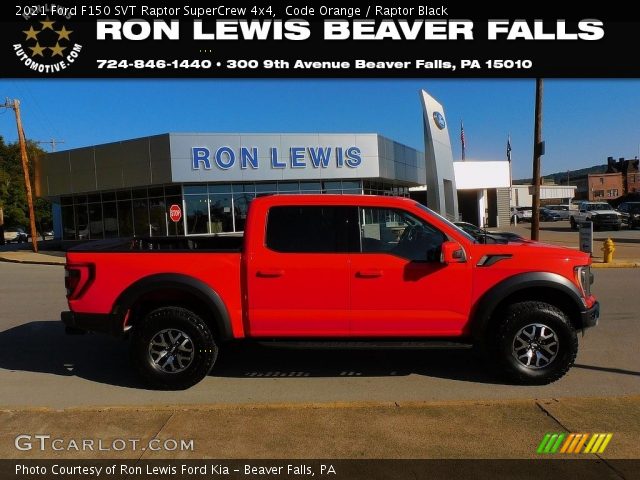 2021 Ford F150 SVT Raptor SuperCrew 4x4 in Code Orange