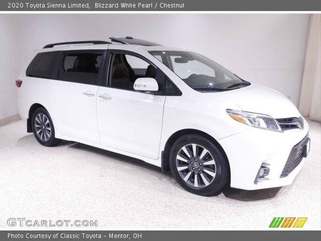 2020 Toyota Sienna Limited in Blizzard White Pearl