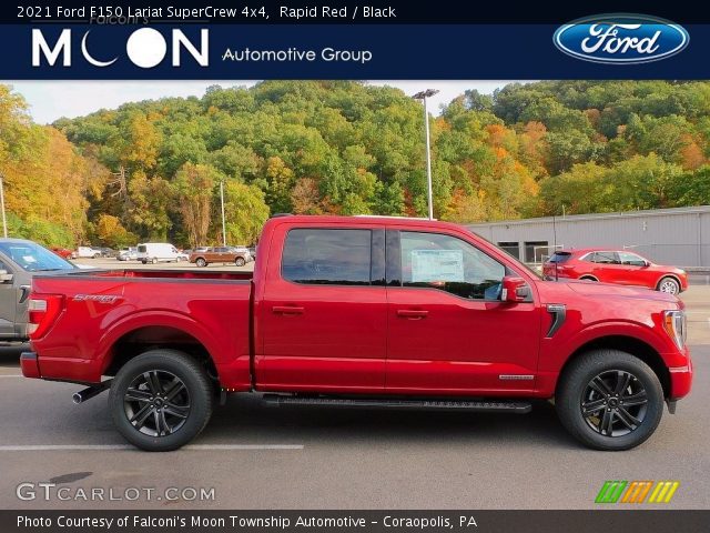 2021 Ford F150 Lariat SuperCrew 4x4 in Rapid Red