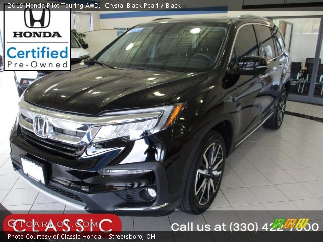 2019 Honda Pilot Touring AWD in Crystal Black Pearl