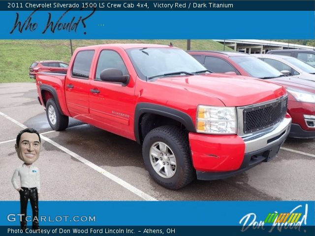 2011 Chevrolet Silverado 1500 LS Crew Cab 4x4 in Victory Red