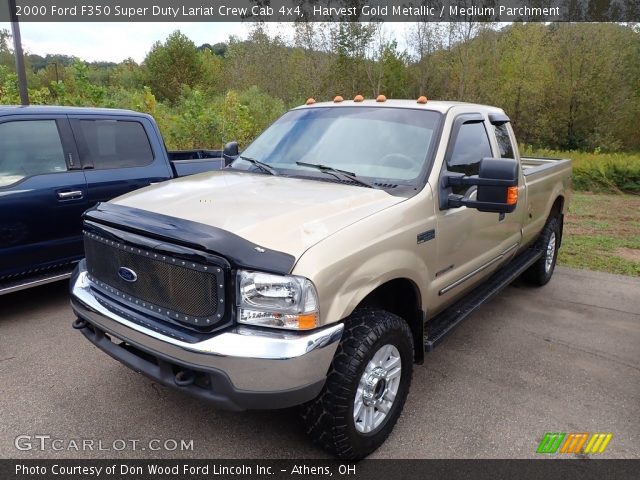 2000 Ford F350 Super Duty Lariat Crew Cab 4x4 in Harvest Gold Metallic
