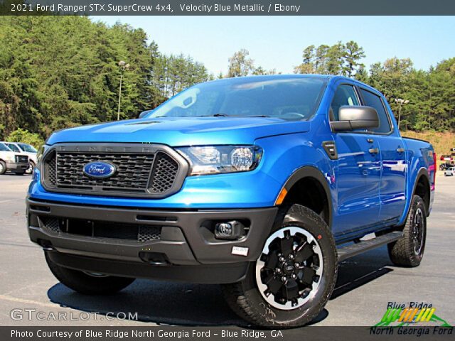 2021 Ford Ranger STX SuperCrew 4x4 in Velocity Blue Metallic