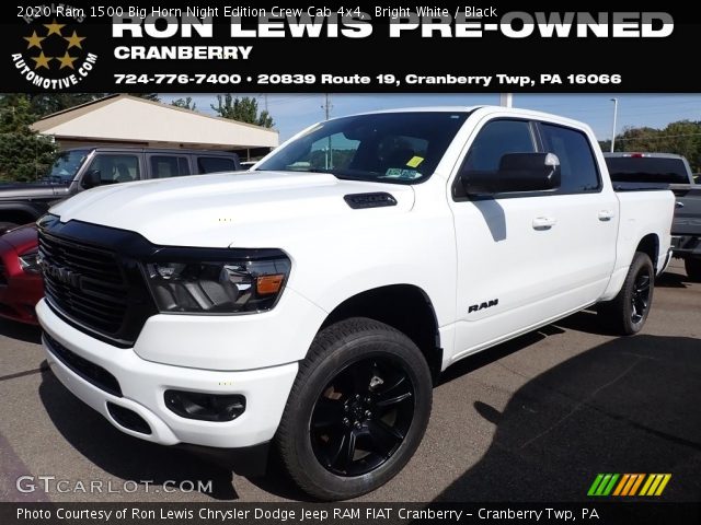 2020 Ram 1500 Big Horn Night Edition Crew Cab 4x4 in Bright White