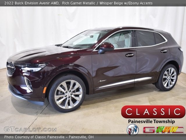 2022 Buick Envision Avenir AWD in Rich Garnet Metallic