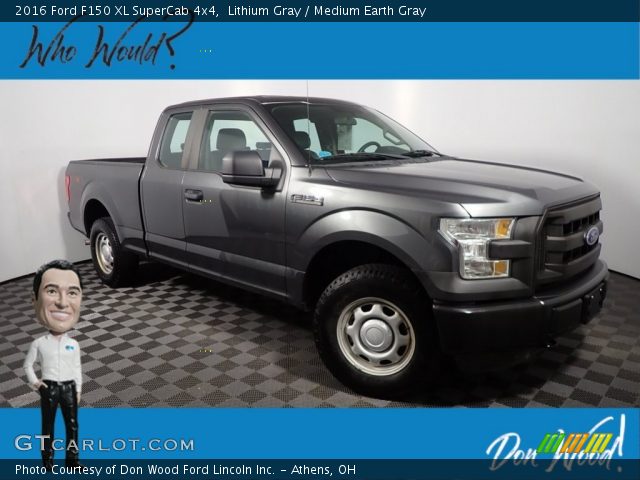 2016 Ford F150 XL SuperCab 4x4 in Lithium Gray