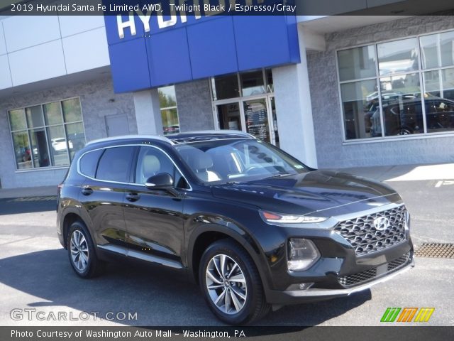 2019 Hyundai Santa Fe Limited AWD in Twilight Black