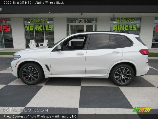 2020 BMW X5 M50i in Alpine White