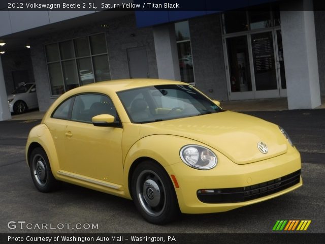 2012 Volkswagen Beetle 2.5L in Saturn Yellow