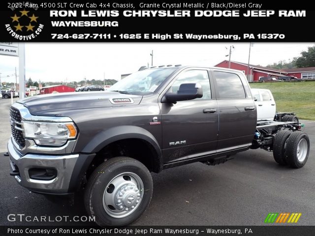 2022 Ram 4500 SLT Crew Cab 4x4 Chassis in Granite Crystal Metallic