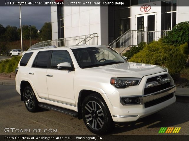 2018 Toyota 4Runner Limited 4x4 in Blizzard White Pearl