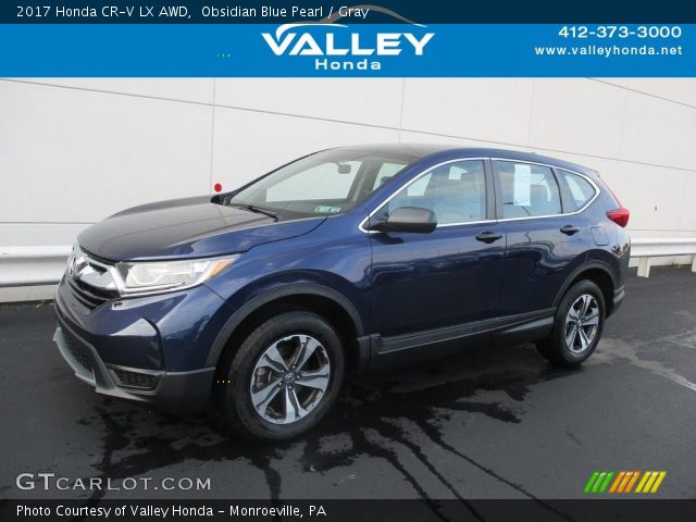 2017 Honda CR-V LX AWD in Obsidian Blue Pearl