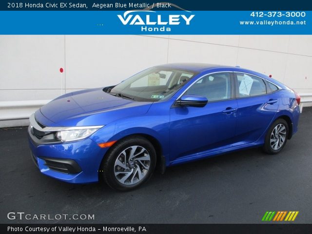2018 Honda Civic EX Sedan in Aegean Blue Metallic