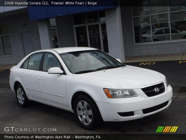 2008 Hyundai Sonata GLS in Powder White Pearl