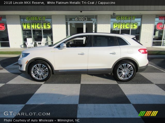 2018 Lincoln MKX Reserve in White Platinum Metallic Tri-Coat