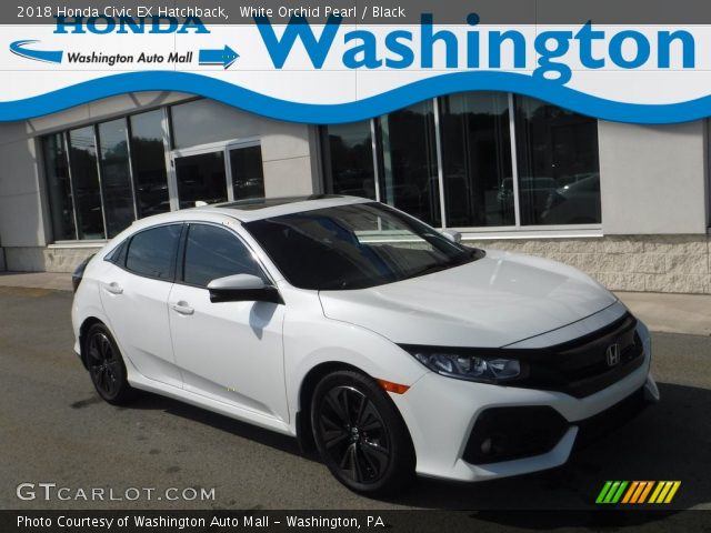 2018 Honda Civic EX Hatchback in White Orchid Pearl