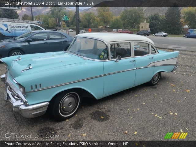 1957 Chevrolet 210 4 Door in Larkspur Blue
