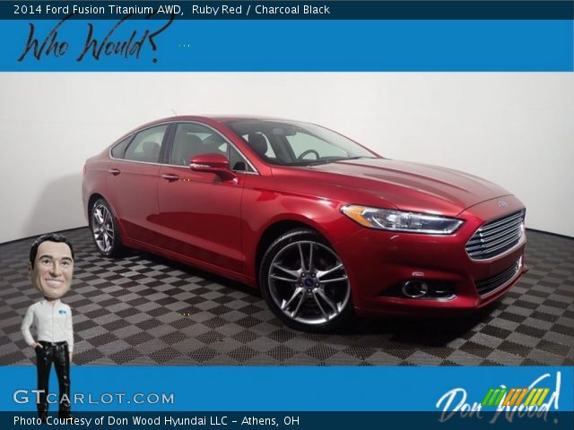 2014 Ford Fusion Titanium AWD in Ruby Red