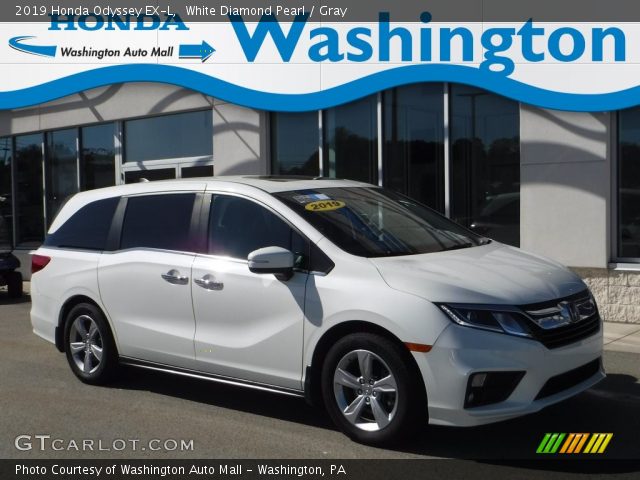 2019 Honda Odyssey EX-L in White Diamond Pearl
