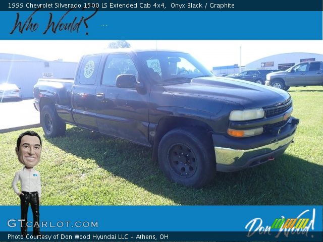 1999 Chevrolet Silverado 1500 LS Extended Cab 4x4 in Onyx Black