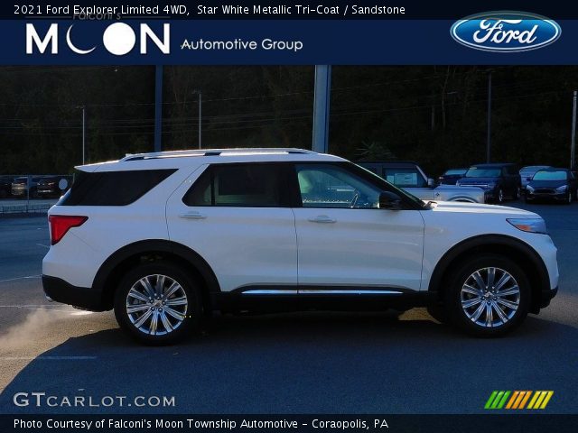 2021 Ford Explorer Limited 4WD in Star White Metallic Tri-Coat