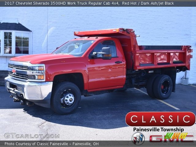 2017 Chevrolet Silverado 3500HD Work Truck Regular Cab 4x4 in Red Hot