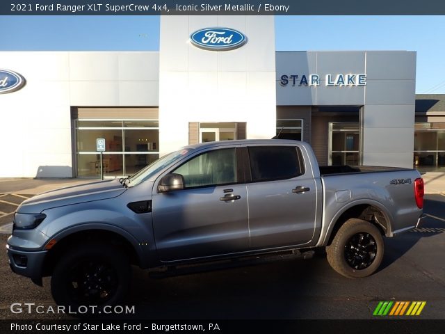 2021 Ford Ranger XLT SuperCrew 4x4 in Iconic Silver Metallic