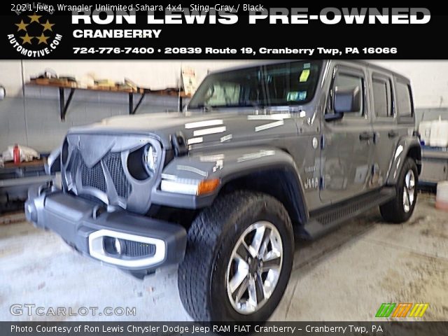 2021 Jeep Wrangler Unlimited Sahara 4x4 in Sting-Gray