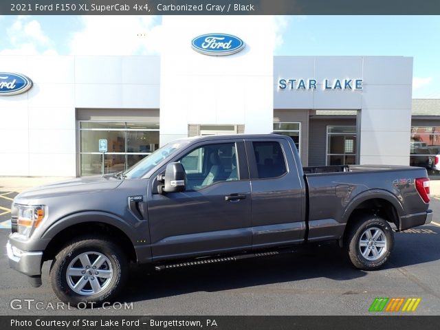 2021 Ford F150 XL SuperCab 4x4 in Carbonized Gray