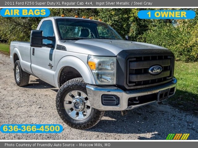 2011 Ford F250 Super Duty XL Regular Cab 4x4 in Ingot Silver Metallic