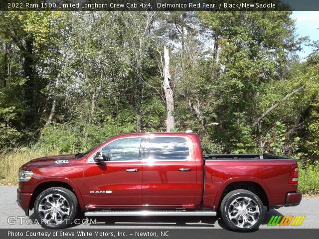 2022 Ram 1500 Limited Longhorn Crew Cab 4x4 in Delmonico Red Pearl