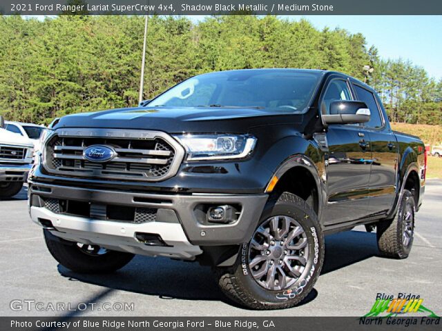 2021 Ford Ranger Lariat SuperCrew 4x4 in Shadow Black Metallic