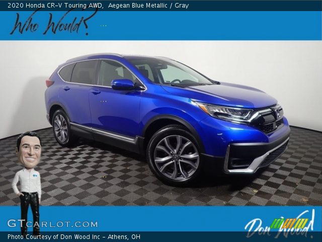 2020 Honda CR-V Touring AWD in Aegean Blue Metallic
