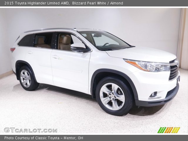 2015 Toyota Highlander Limited AWD in Blizzard Pearl White