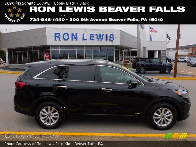 2020 Kia Sorento LX AWD in Ebony Black