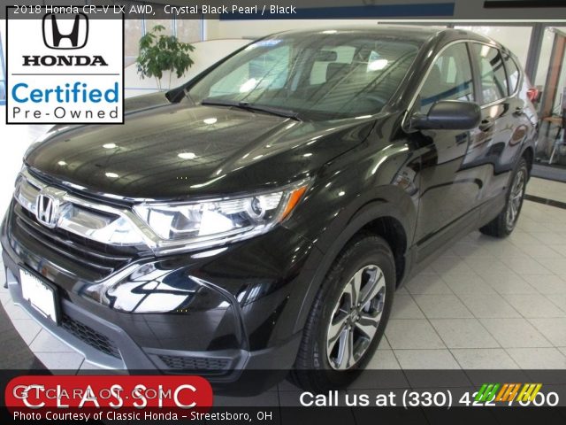 2018 Honda CR-V LX AWD in Crystal Black Pearl