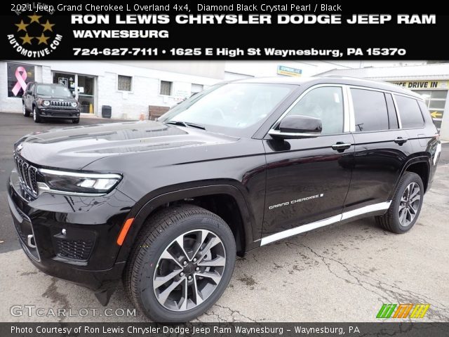 2021 Jeep Grand Cherokee L Overland 4x4 in Diamond Black Crystal Pearl