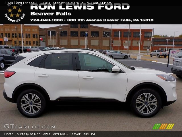 2021 Ford Escape SEL 4WD in Star White Metallic Tri-Coat