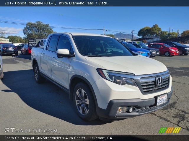 2017 Honda Ridgeline RTL-T in White Diamond Pearl