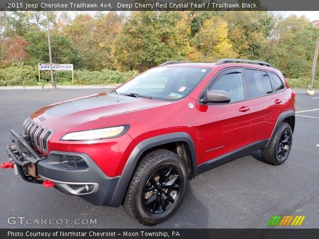 2015 Jeep Cherokee Trailhawk 4x4 in Deep Cherry Red Crystal Pearl