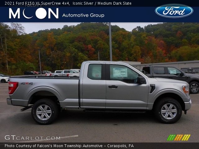 2021 Ford F150 XL SuperCrew 4x4 in Iconic Silver