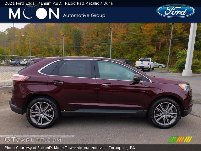 2021 Ford Edge Titanium AWD in Rapid Red Metallic