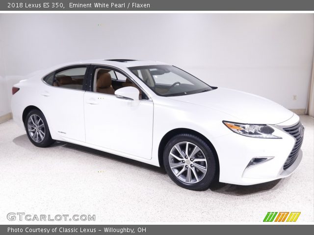 2018 Lexus ES 350 in Eminent White Pearl