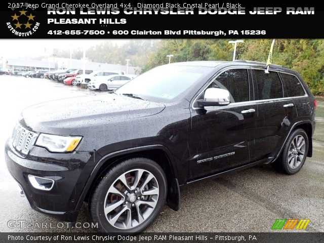 2017 Jeep Grand Cherokee Overland 4x4 in Diamond Black Crystal Pearl